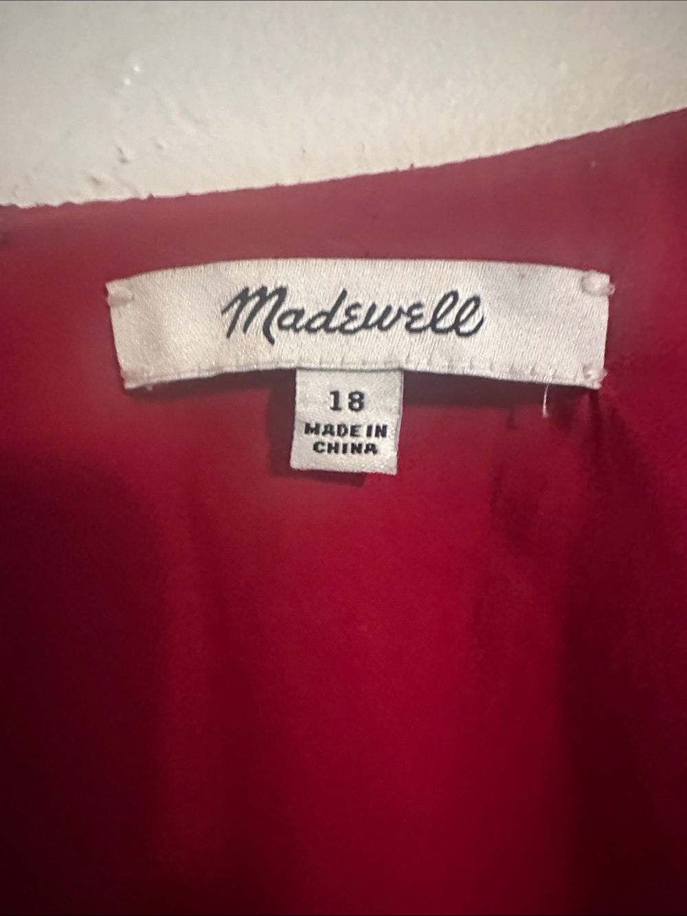 Madewell Burgundy Floral V-Neck Tiered Midi Dress - Picture 2 of 8